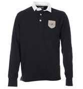 Lyle and Scott Black Rugby Shirt