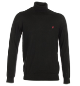 Lyle and Scott Black Turtle Neck Sweater