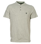 Lyle and Scott Grey Washed Henley T-Shirt
