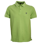 Lyle and Scott Lime Green Pique Polo Shirt