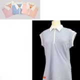 Lyle & Scott Palm Springs Lady Diamond Collection Golf Shirt - Powder Blue/White, L
