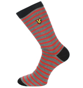 Lyle and Scott Vintage Red Striped Socks (1 Pair)