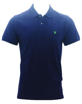 Lyle and Scott Green Eagle Polo Navy