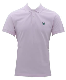 Lyle and Scott Green Eagle Polo Pink