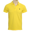 Lyle and Scott Vintage Bright Yellow Pique Polo Shirt