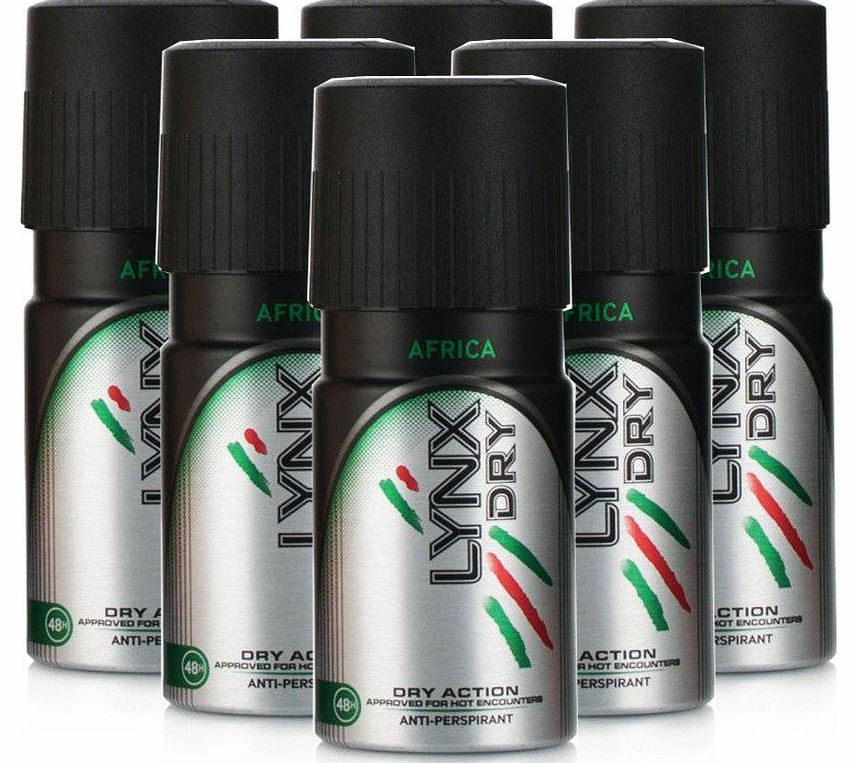Dry Africa Anti-Perspirant Spray 6 Pack