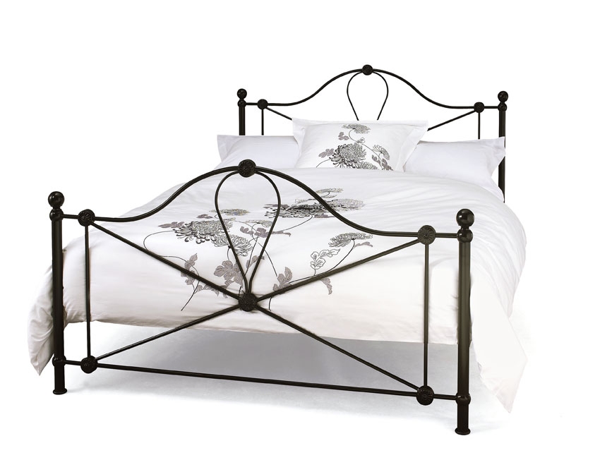 Black Small Double Bedstead