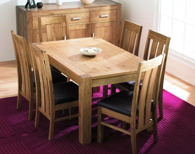 lyon Oak Dining Table 150cm - Table only