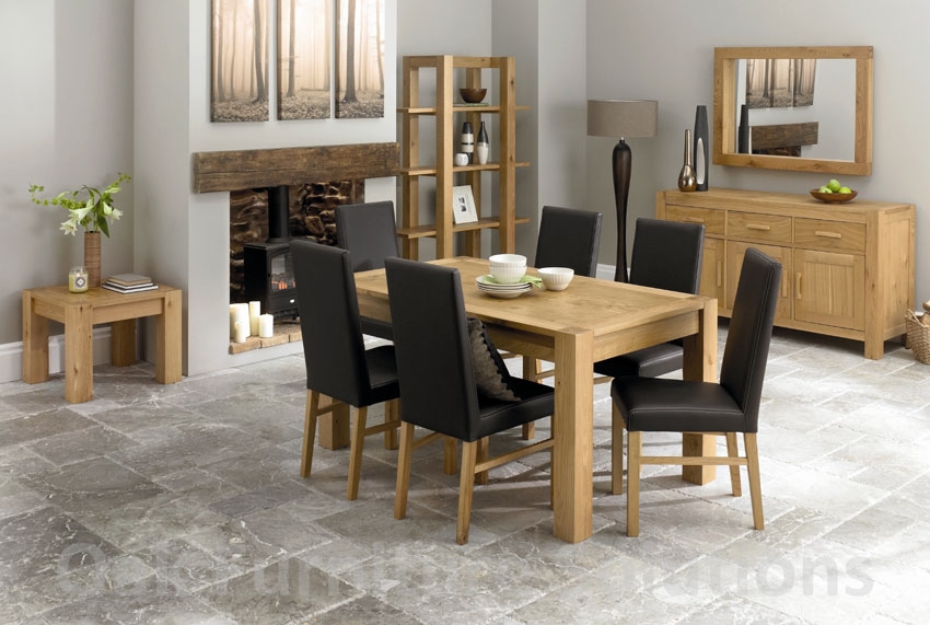 Oak End Extension Dining Table - 150cm and