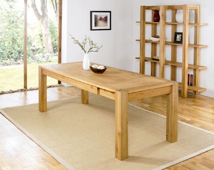 Lyon Oak End Extension Dining Table - 150cm