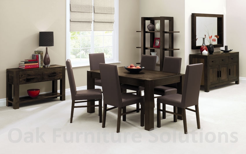 Lyon Walnut End Extension Dining Table - 150cm