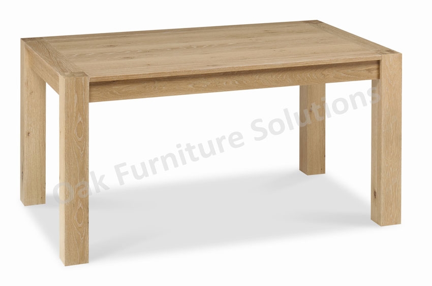 Lyon Washed Oak 6 Seater Dining Table