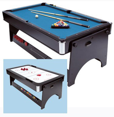 air hockey and pool table combo