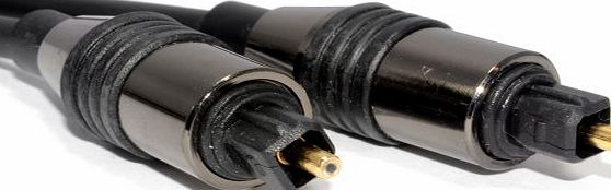 m-one Black 1m Long Audio Digital Optical Tos link Toslink Cable for - LG DH4430P 5.1 Channel 330 W DVD Home Cinema System