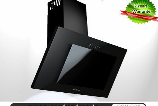 MAAN Cooker Hood Vertical 3S 60cm! Black glass! LED Lights! FREE Carbon filter!