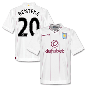 Macron Aston Villa Away Benteke Shirt 2014 2015