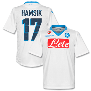 Macron Napoli 3rd Hamsik 17 Authentic Shirt 2014 2015