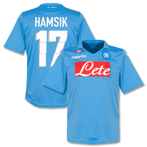 Napoli Home Hamsik 17 Authentic Shirt 2014 2015