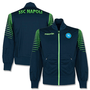 Macron Napoli M14 Anthem Jacket - Navy/Green 2014 2015