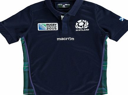Macron Scotland RWC15 Home Short Sleeve Shirt - Kids