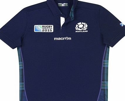Macron Scotland RWC15 Home Short Sleeve Shirt Navy