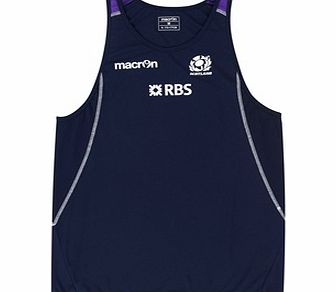 Macron Scotland Training Poly Singlet Navy 58064466