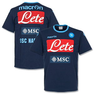 SSC Napoli Navy T-Shirt 2013 2014
