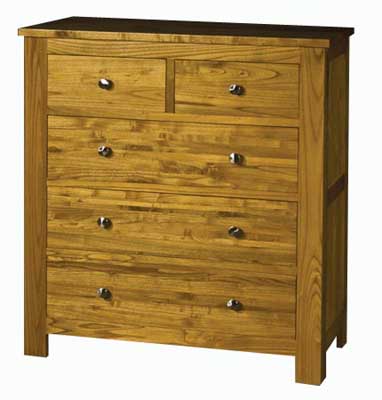 2 over 3 drawer Chest of Drawers
