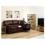 large Leather Recliner Sofa, Brown