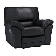 Madrid Leather Recliner Chair, Black