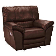 Madrid Leather Recliner Chair, Brown