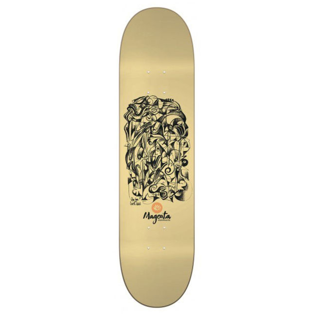 Magenta Glen Fox Portal Skateboard Deck - 8.25