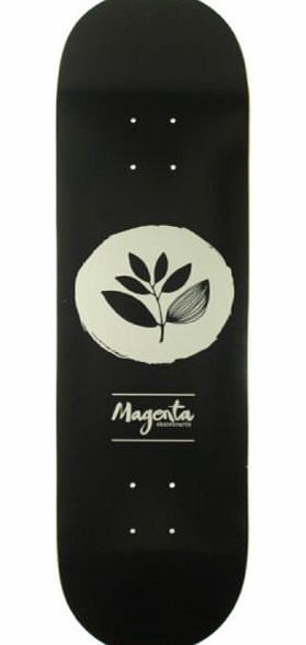 Magenta Team Circle Black Skateboard Deck -