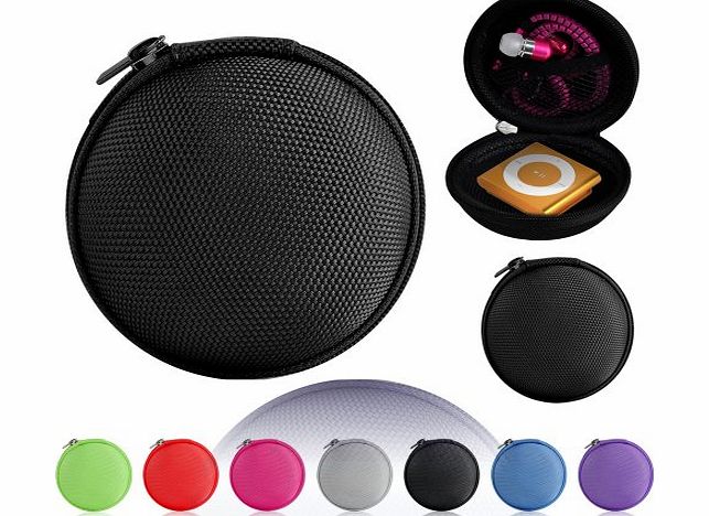 Magic Global Gadgets - MP3 / Earphone / Headphone / iPod Shuffle / iPod Nano / Sansa Clip Zip Universal Carrying Pouch Case Cover (Black)