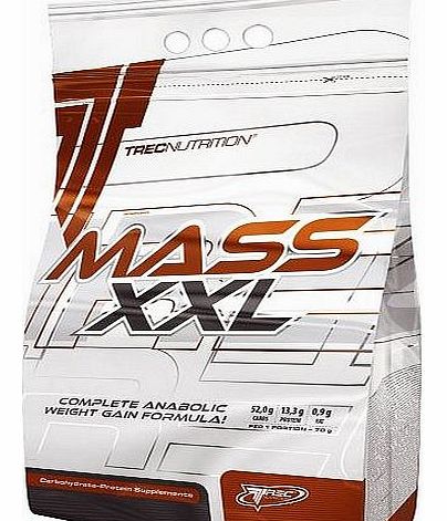 Mass Builder - Mass XXL 1kg (banana) - Complete Anabolic Weight Gain Formula - Rapid increase of muscle mass - Carbohydrate and whey protein complex (19% protein) with vitamins - Trec Nutrition