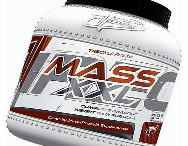Mass Builder - Mass XXL 2kg (banana) - Complete Anabolic Weight Gain Formula - Rapid increase of muscle mass - Carbohydrate and whey protein complex (19% protein) with vitamins - Trec Nutrition