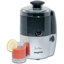 Le Duo Combined Juicer and Citrus Press with Chrome Finish