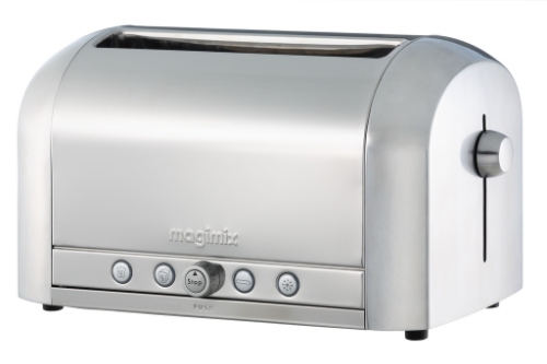 Magimix Polished Steel Pro 4 Slot Toaster