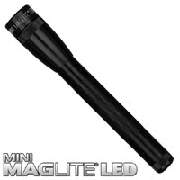 Maglite LED Mini Mag Torch   Holster Black Size 2 X AA Batts