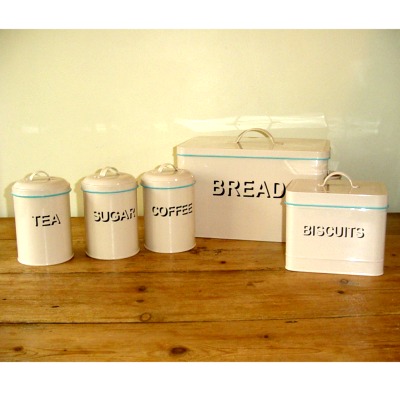Bread Bin Set Cream