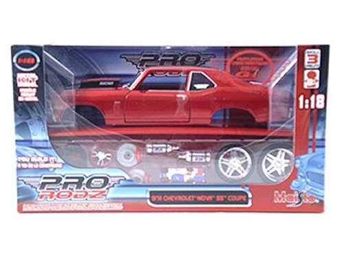 Maisto Diecast Model Chevrolet Nova SS (Kit) in Red (1:18 scale)