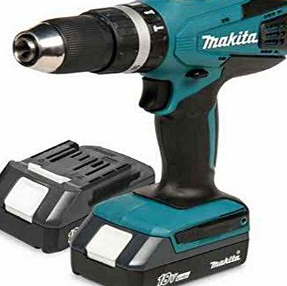 Makita Cordless 18V Li-Ion Combi Drill 2 Batteries HP457DWEX2