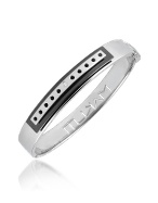 Kimana - Diamond Perforated Stainless Steel Bangle Bracelet