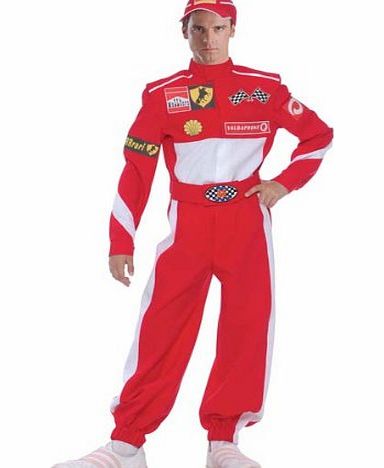 Male Fancy Dress Michael Schumacher Formula 1 Racing Fancy Dress Costume