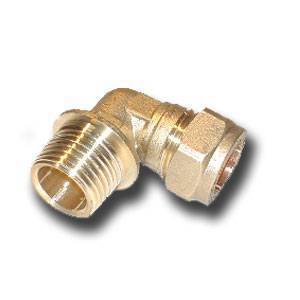 male Iron Elbow 54mm x 2`` Compression Fitting