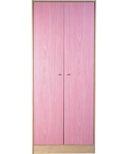 2 Door Wardrobe - Pink
