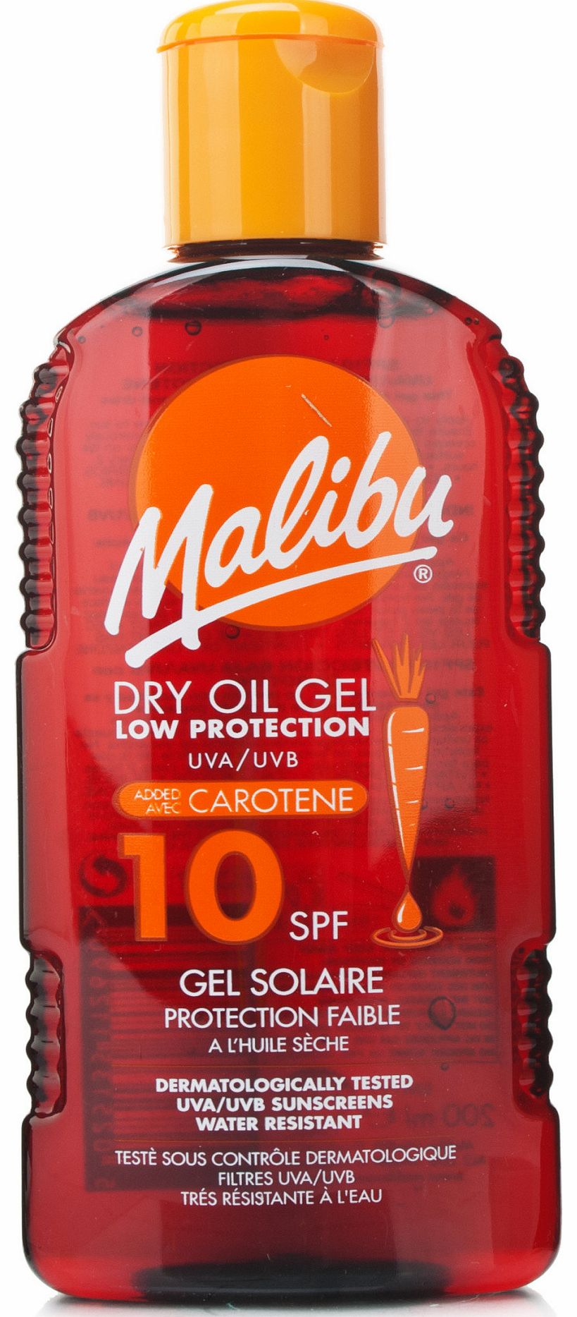 Malibu Dry Oil Gel with Carotene SPF10