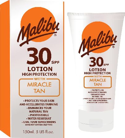 Malibu, 2102[^]0107477 Lotion with Miracle Tan SPF30