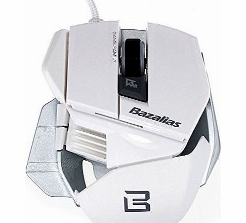 Hot Bazalias 2000DPI 6 Button USB Wired Optical Game Gaming Mouse Mice PC White