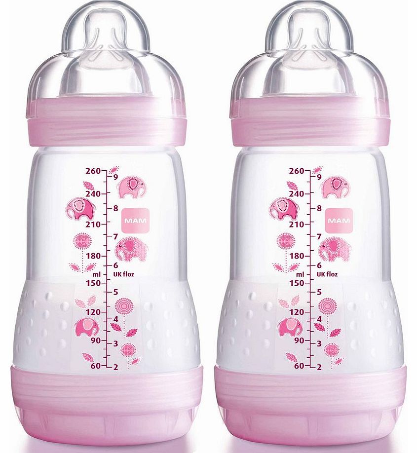 Anti Colic Bottle 2 Pack 260ml Pink
